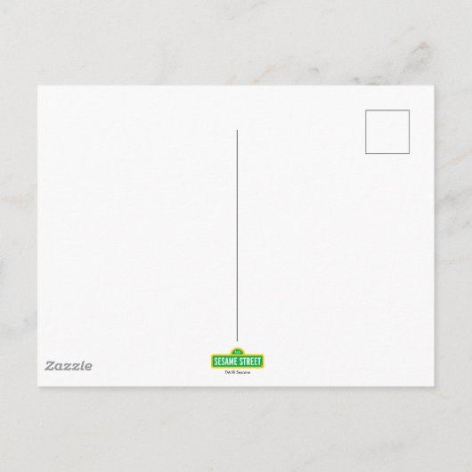 Sesamstraße | Fun Farbiges Portrait Postkarte (Rückseite)