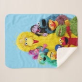 Sesamstraße | Fun Farbiges Portrait Sherpadecke (Vorderseite (Horizontal))