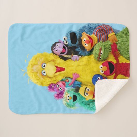 Sesamstraße | Fun Farbiges Portrait Sherpadecke (Vorderseite (Horizontal))