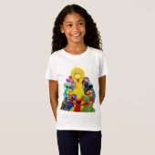 Sesamstraße | Fun Farbiges Portrait T-Shirt (Vorne ganz)