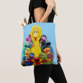 Sesamstraße | Fun Farbiges Portrait Tasche (Von Nahem)