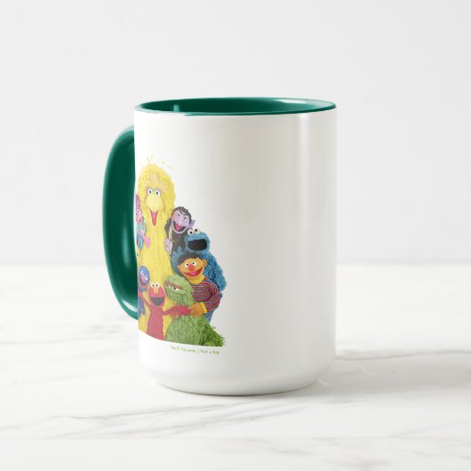 Sesamstraße | Fun Farbiges Portrait Tasse (Vorderseite Links)