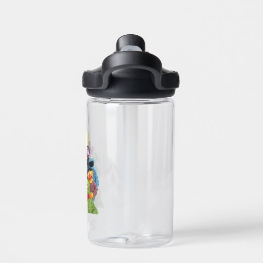 Sesamstraße | Fun Farbiges Portrait Trinkflasche (Rückseite)