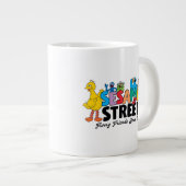 Sesamstraße | Furry Friends seit 1969 Jumbo-Tasse (Vorderseite Rechts)
