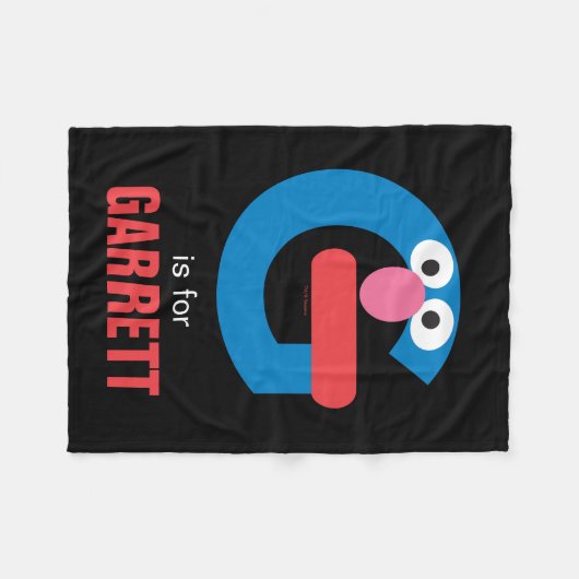 Sesamstraße | G ist für Grover Fleecedecke (Vorderseite (Horizontal))