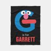 Sesamstraße | G ist für Grover Fleecedecke (Vorderseite)