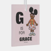 Sesamstraße | Gabrielle Ihren Namen hinzufügen Ornament Aus Glas (Vorderseite Rechts)