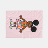 Sesamstraße | Gabrielle Portrait Fleecedecke (Vorderseite (Horizontal))