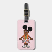 Sesamstraße | Gabrielle Portrait | Name hinzufügen Gepäckanhänger (Vorderseite vertikal)