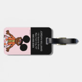 Sesamstraße | Gabrielle Portrait | Name hinzufügen Gepäckanhänger (Rückseite horizontal)