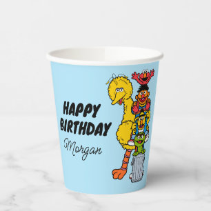 Sesamstraße   Glücklich zum Geburtstag Pals Pappbecher