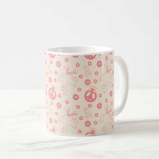 Sesamstraße | Good Vibes Pattern Kaffeetasse (VorderseiteRechts)