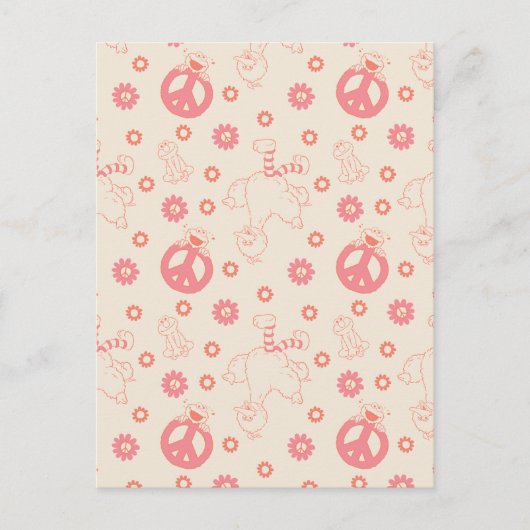 Sesamstraße | Good Vibes Pattern Postkarte (Vorderseite)