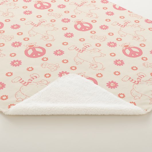 Sesamstraße | Good Vibes Pattern Sherpadecke (3/4)