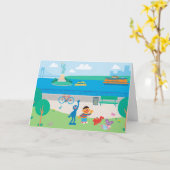 Sesamstraße | Governors Island Scene Karte (Gelbe Blume)