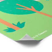 Sesamstraße | Governors Island Scene Poster (Ecke)