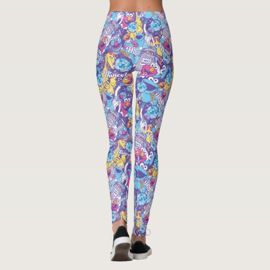 Sesamstraße | Groovy Dance Pattern Leggings (Rückseite)
