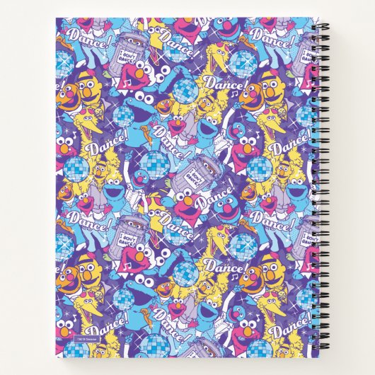 Sesamstraße | Groovy Dance Pattern Notizblock (Rückseite)
