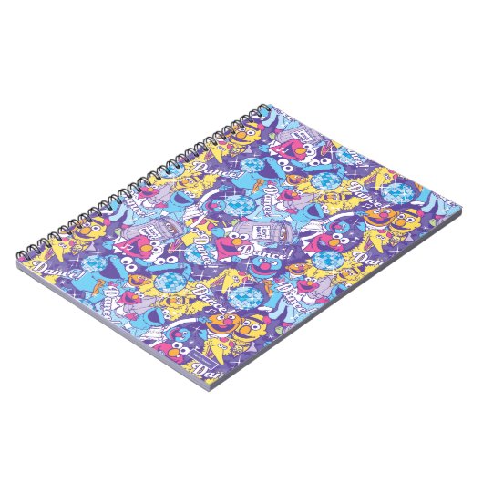 Sesamstraße | Groovy Dance Pattern Notizblock (Linke Seite)