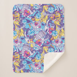 Sesamstraße   Groovy Dance Pattern Sherpadecke