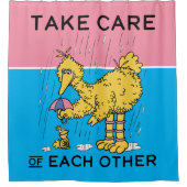 Sesamstraße | Große Vögel kümmern sich um einander Duschvorhang (Vorderseite)