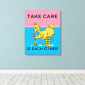 Sesamstraße | Große Vögel kümmern sich um einander Leinwanddruck (Insitu (Holzboden))