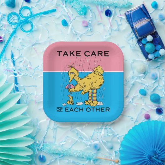 Sesamstraße | Große Vögel kümmern sich um einander Pappteller (Party)