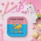 Sesamstraße | Große Vögel kümmern sich um einander Pappteller (Party)