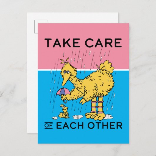 Sesamstraße | Große Vögel kümmern sich um einander Postkarte (Vorne/Hinten)