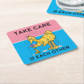 Sesamstraße | Große Vögel kümmern sich um einander Rechteckiger Pappuntersetzer (angewinkelt)