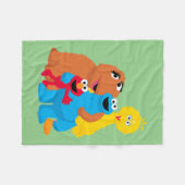 Sesamstraße | Group Hug Fleecedecke (Vorderseite (Horizontal))