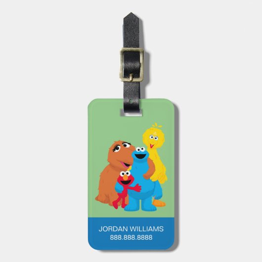 Sesamstraße | Group Hug Gepäckanhänger (Vorderseite vertikal)