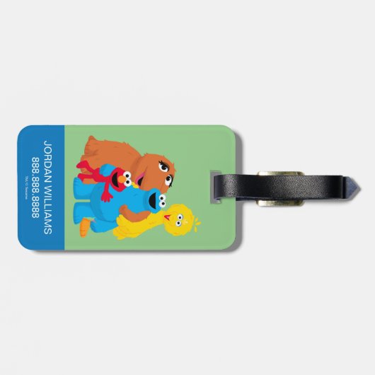 Sesamstraße | Group Hug Gepäckanhänger (Rückseite horizontal)