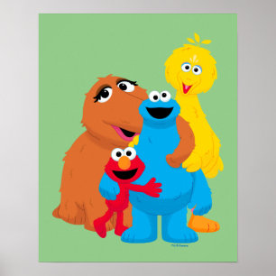 Sesamstraße Group Hug Poster