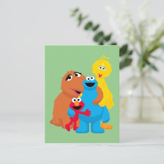 Sesamstraße | Group Hug Postkarte (Stehend Vorderseite)