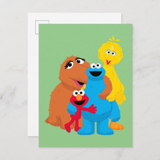 Sesamstraße | Group Hug Postkarte (Vorne/Hinten)