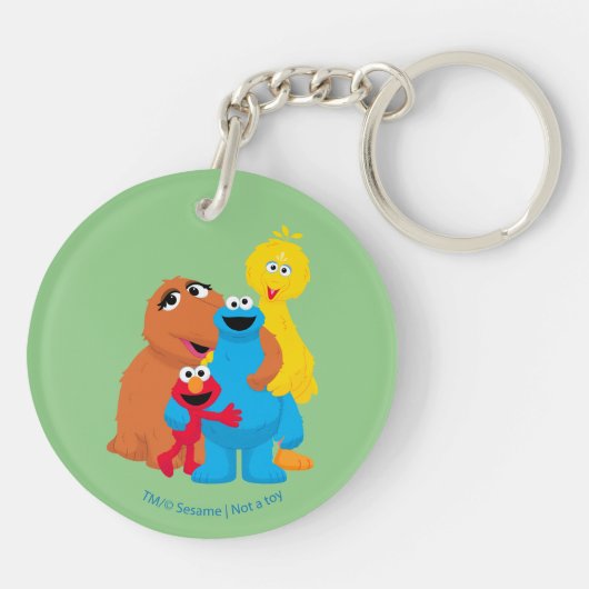 Sesamstraße | Group Hug Schlüsselanhänger (Rückseite)