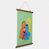 Sesamstraße | Group Hug Wandteppich Mit Holzrahmen (Gewinkelt)