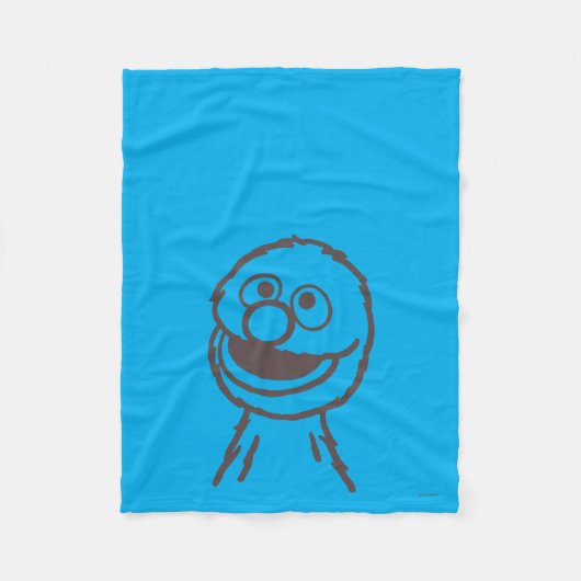 Sesamstraße | Grover Bright Fleecedecke (Vorderseite)