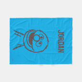 Sesamstraße | Grover Bright | Name hinzufügen Fleecedecke (Vorderseite (Horizontal))