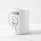 Sesamstraße | Grover Bright | Name hinzufügen Kaffeetasse (Vorderseite Links)