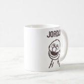 Sesamstraße | Grover Bright | Name hinzufügen Kaffeetasse (VorderseiteRechts)