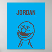 Sesamstraße | Grover Bright | Name hinzufügen Poster (Vorne)