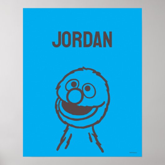 Sesamstraße | Grover Bright | Name hinzufügen Poster (Vorne)