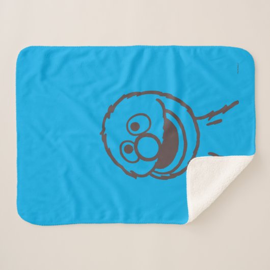 Sesamstraße | Grover Bright Sherpadecke (Vorderseite (Horizontal))