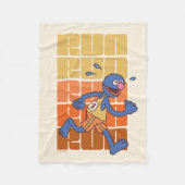 Sesamstraße | Grovers Runs Fleecedecke (Vorderseite)