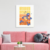 Sesamstraße | Grovers Runs Leinwanddruck (Insitu (Wohnzimmer))