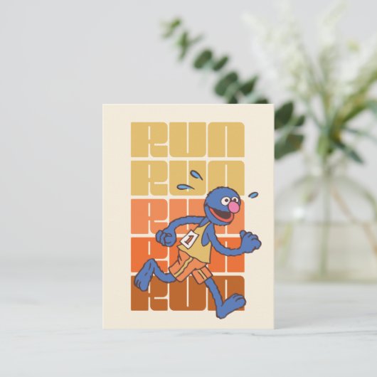 Sesamstraße | Grovers Runs Postkarte (Stehend Vorderseite)