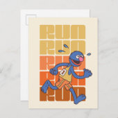 Sesamstraße | Grovers Runs Postkarte (Vorne/Hinten)