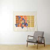 Sesamstraße | Grovers Runs Wandteppich (Beispiel (Horizontal))